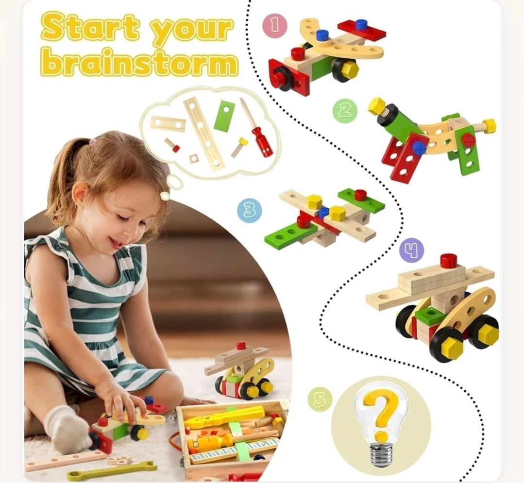 Wooden Simulation Toolbox Toy