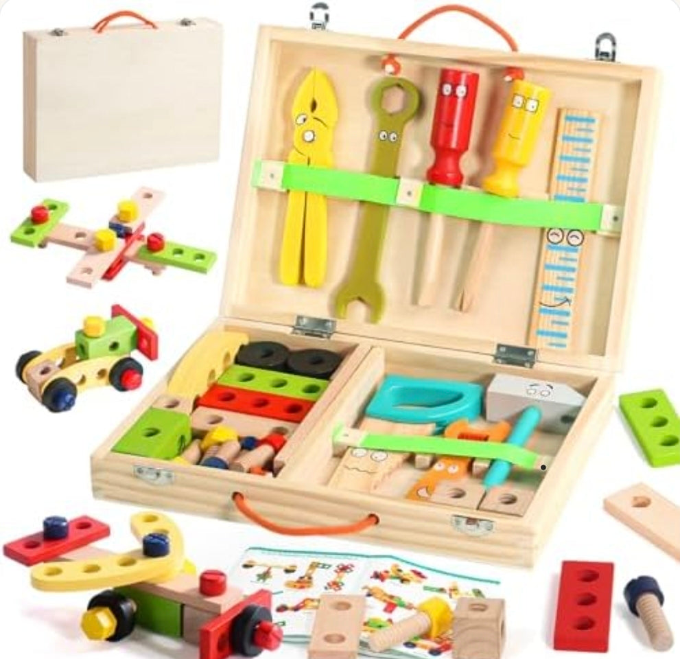 Wooden Simulation Toolbox Toy