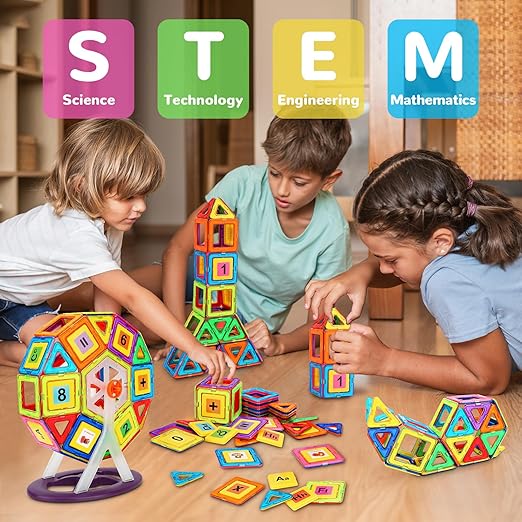 MAGNA Tiles: STEM - Magnetic Building Blocks Set